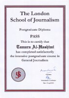 TAM Tamara's Postgraduate Diploma in Journalism_images